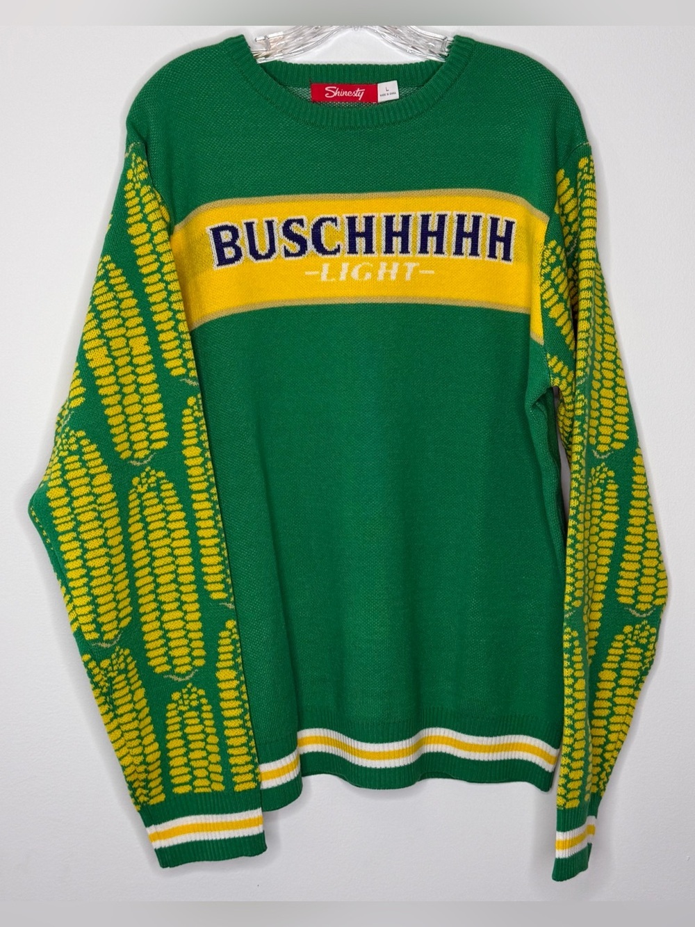 Shinesty Buschhhhhhh Light Shuck Yeah Crew Neck Corn Sweater